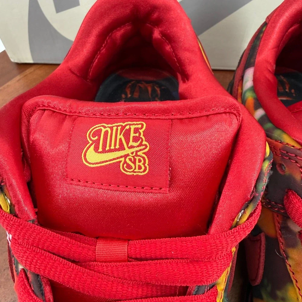 Nike SB Dunk Low Pro Wizard of Oz Poppy Field Red Multi FZ1291 600 Mens 9.5